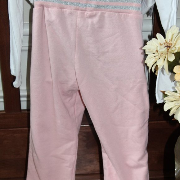 LOVE REPUBLIC "AWESOME" Pink and Silver Girls 6X Sweatpants Joggers - Picture 12 of 13